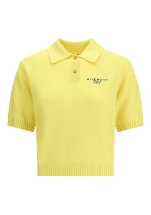 Givenchy short-sleeve logo polo top - Yellow