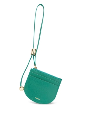 Furla Laura curved zip card holder - Green