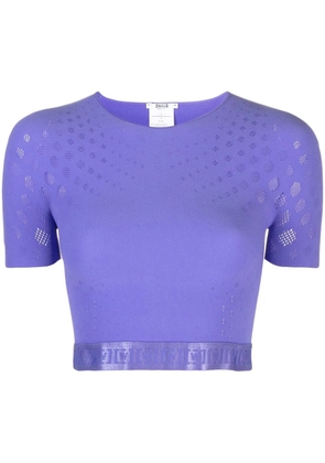 Wolford sheer cropped top - Purple