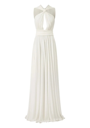 Giambattista Valli Laced knot-detail maxi dress - White