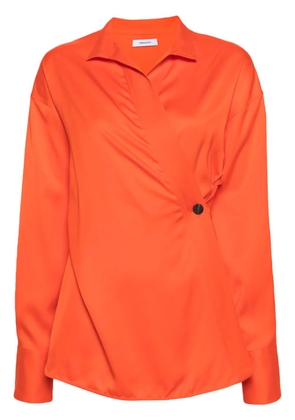 Ferragamo wrap-design blouse - Orange