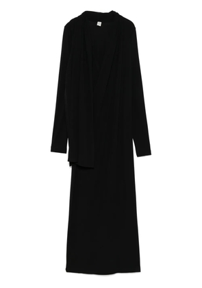 TOTEME overlapped jersey dress - Black