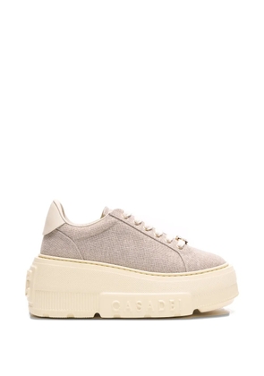Casadei Nexus Solar Eclipse platform logo sneakers - Neutrals