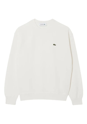 Lacoste logo-patch sweater - White