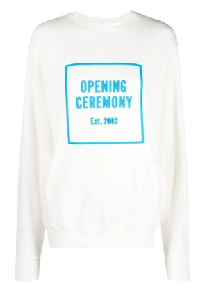 Opening Ceremony 3D box logo relaxed sweatshirt - White