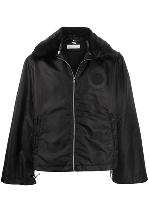 Random Identities wide collar padded jacket - Black