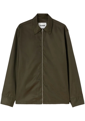 Jil Sander zip-up shirt jacket - Green