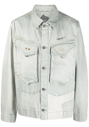 OBJECTS IV LIFE panelled denim jacket - Green