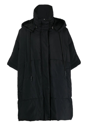 Erika Cavallini padded hooded coat - Black