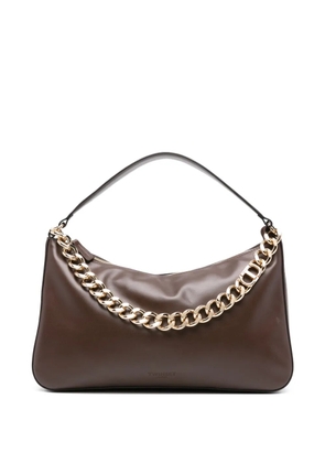 TWINSET medium Liliane chain-embellished shoulder bag - Brown