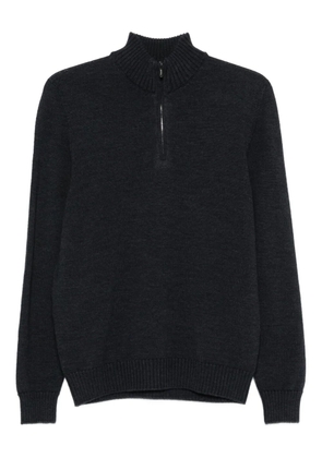 Drumohr high-neck half-zip sweater - Grey
