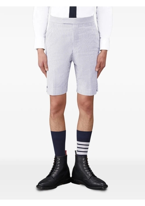 Thom Browne striped back-strap shorts - Blue