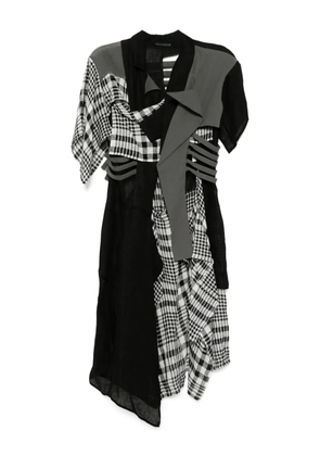 Yohji Yamamoto layered coat - Black