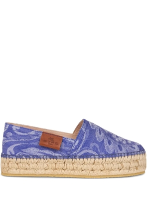 ETRO patterned-jacquard espadrilles - Blue
