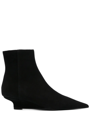 TOTEME 50mm suede boots - Black