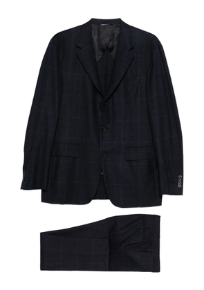 Canali checkered suit - Blue