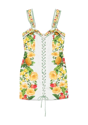 FARM Rio Picnic Flowers minidress - White