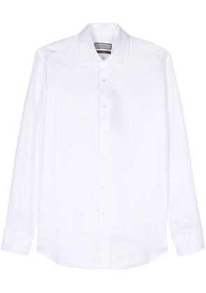 Canali herringbone shirt - White