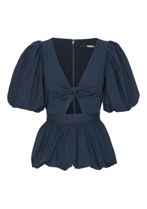 ROTATE BIRGER CHRISTENSEN puff-sleeve top - Blue