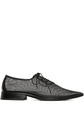 Victoria Beckham mesh lace-up oxfords - Black