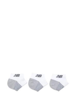 New Balance logo socks (set of three) - White