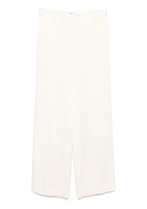 TOTEME crepe de chine trousers - Neutrals