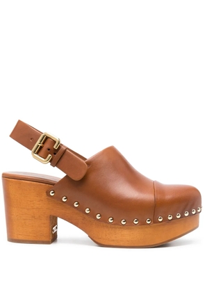 Chloé 65mm Jeanette clogs - Brown