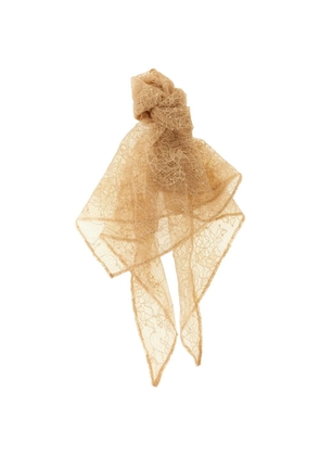 Giuseppe Di Morabito lace triangle bandana - Yellow