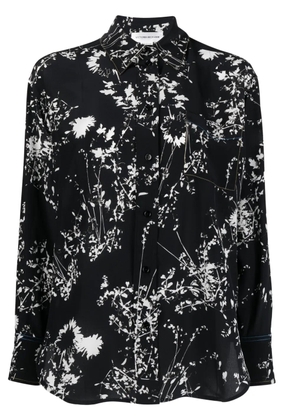 Victoria Beckham floral-print silk shirt - Black
