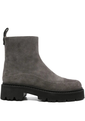 Emporio Armani suede ankle boots - Grey