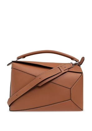 LOEWE Puzzle leather tote bag - Brown