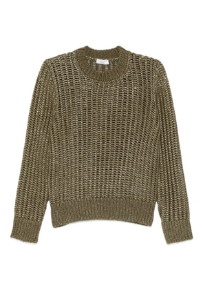 Peserico open-knit crew-neck sweater - Green