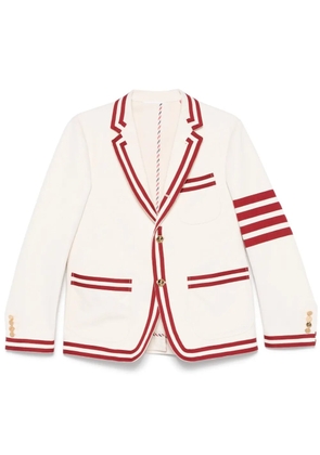 Thom Browne 4-bar striped blazer - Neutrals