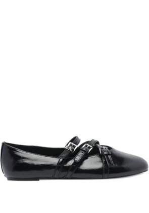 Michael Michael Kors leather flat ballet flats - Black