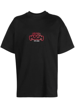 MSGM graphic-print cotton T-shirt - Black