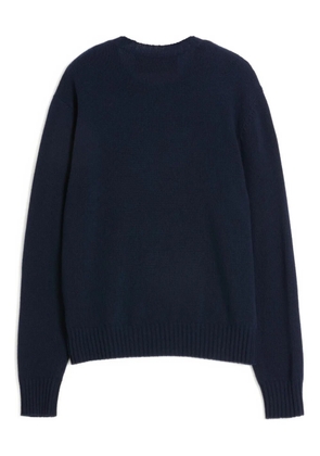 Valentino Garavani Chez-embroidered wool sweater - Blue
