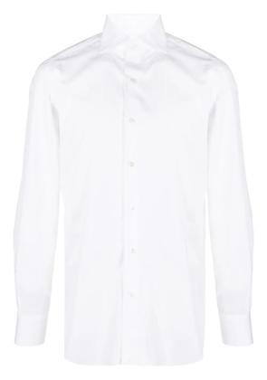 Finamore 1925 Napoli long-sleeve cotton shirt - White