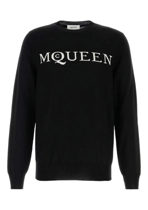 Alexander McQueen intarsia-knit sweater - Black
