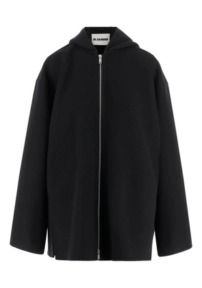 Jil Sander hooded wool jacket - Black