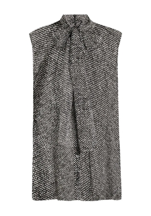 Dolce & Gabbana sleeveless tie-neck top - Black