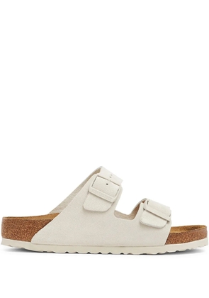 Birkenstock Arizona suede sandals - White