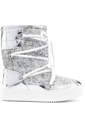 Chiara Ferragni glitter snow boots - Silver
