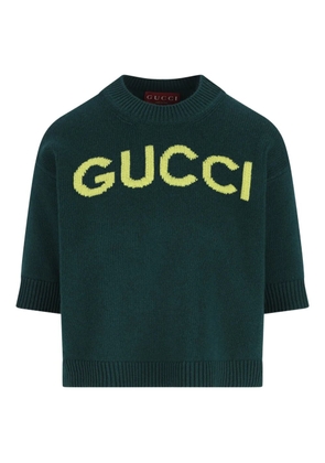 Gucci short-sleeve logo T-shirt - Green