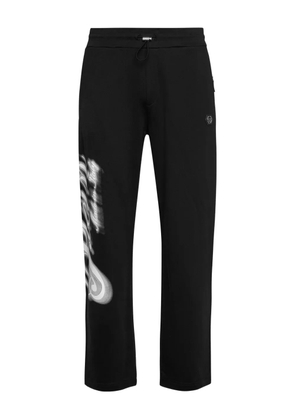 Philipp Plein signature-print track pants - Black