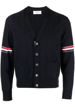Thom Browne RWB Stripe V-neck cardigan - Blue