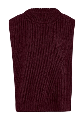 SA SU PHI ribbed tank top - Red