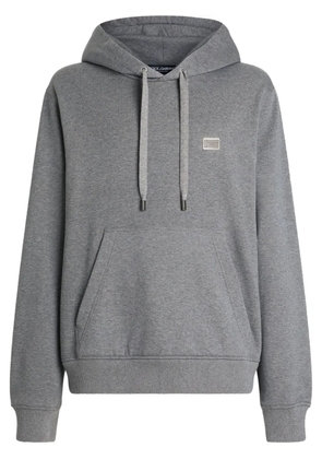 Dolce & Gabbana logo-patch hoodie - Black