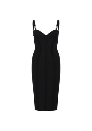 Elisabetta Franchi sweetheart-neck midi dress - Black