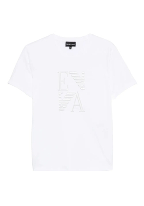 Emporio Armani logo-embroidered T-shirt - White