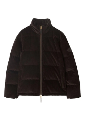 Burberry corduroy puffer jacket - Brown